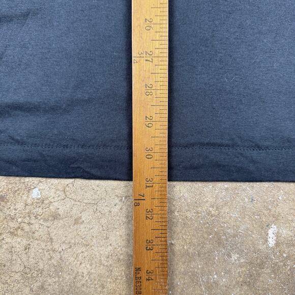 Vintage Fruit of‎ the Loom Pocket Tee Black Men’s XXL Made in USA Single Stitch - Picture 8 of 10